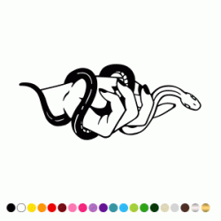 Stickers SERPENT SILHOUETTE 6 Stickers SERPENT SILHOUETTE 6