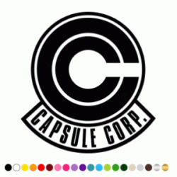 Stickers CAPSULE CORP LOGO Stickers CAPSULE CORP LOGO
