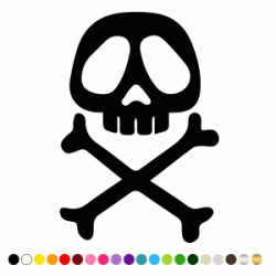 Stickers LOGO SKULL ALBATOR 2 Stickers LOGO SKULL ALBATOR 2