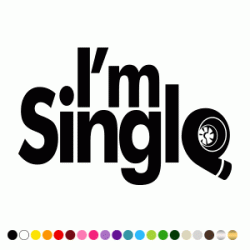 Stickers I M SINGLE TURBO Stickers I M SINGLE TURBO