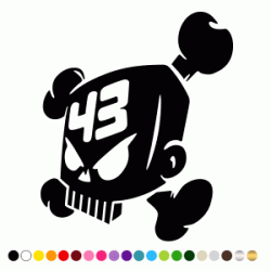 Stickers KEN BLOCK SKULL 2 Stickers KEN BLOCK SKULL 2