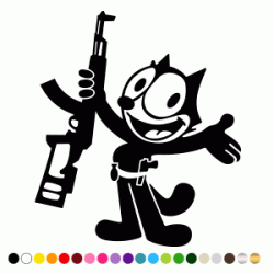 Stickers FELIX LE CHAT AK47 Stickers FELIX LE CHAT AK47