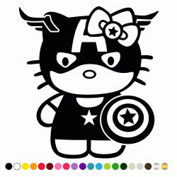 Stickers HK CAPITAINE AMERICA Stickers HK CAPITAINE AMERICA