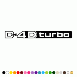 Stickers D 4D TURBO Stickers D 4D TURBO