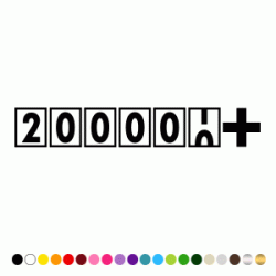 Stickers COMPTEUR 200000 PLUS Stickers COMPTEUR 200000 PLUS