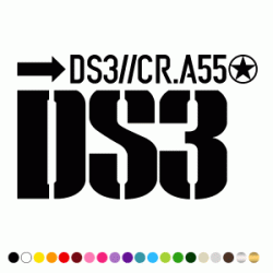 Stickers DS3 CAPOT Stickers DS3 CAPOT