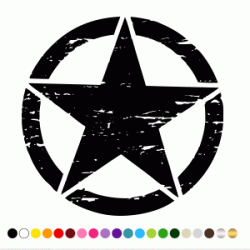 Stickers JEEP STAR USURE Stickers JEEP STAR USURE