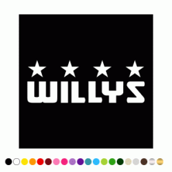 Stickers WILLYS SQUARE Stickers WILLYS SQUARE