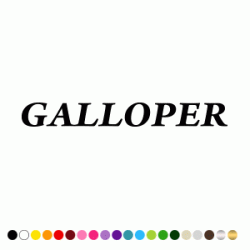 Stickers LETTRAGE GALLOPER Stickers LETTRAGE GALLOPER
