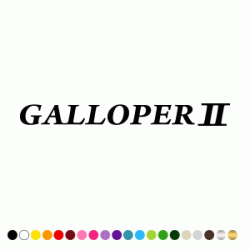 Stickers LETTRAGE GALLOPER 2 Stickers LETTRAGE GALLOPER 2