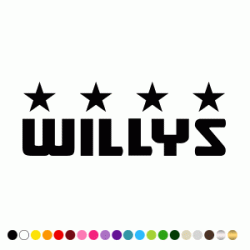 Stickers WILLYS ETOILES Stickers WILLYS ETOILES