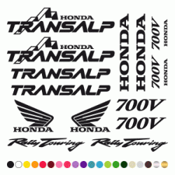 Stickers Kit Honda TRANSALP 700V Stickers Kit Honda TRANSALP 700V