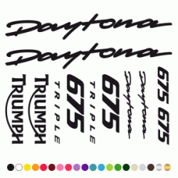 Stickers KIT TRIUMPH DAYTONA 675 TRIPLE Stickers KIT TRIUMPH DAYTONA 675 TRIPLE