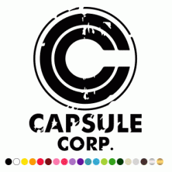 Stickers CAPSULE CORP LOGO 2 Stickers CAPSULE CORP LOGO 2