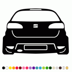 Stickers SEAT IBIZA BACK VIEW  Stickers SEAT IBIZA BACK VIEW