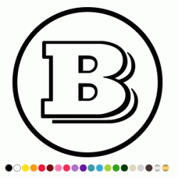 Stickers B BRABUS Stickers B BRABUS