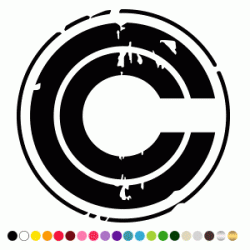 Stickers LOGO CAPSULE CORP USURE Stickers LOGO CAPSULE CORP USURE