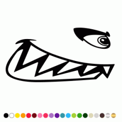 Stickers DENTS DE REQUIN Stickers DENTS DE REQUIN