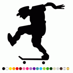 Stickers AIRWALK SILHOUETTE SKATE Stickers AIRWALK SILHOUETTE SKATE