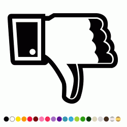 Stickers POUCE BAS Stickers POUCE BAS