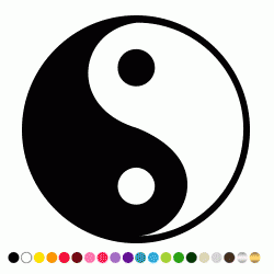 Stickers YING YANG Stickers YING YANG