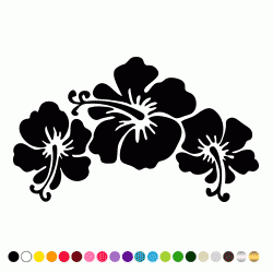 Stickers FLEUR HIBISCUS 3 Stickers FLEUR HIBISCUS 3