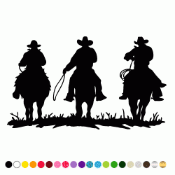 Stickers COWBOYS SILHOUETTES Stickers COWBOYS SILHOUETTES