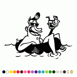 Stickers BAIGNEUR A BOUEE Stickers BAIGNEUR A BOUEE