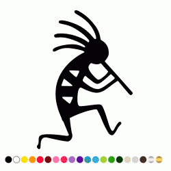 Stickers SYMBOLE AMERINDIEN JOUEUR DE FLUTE 2 Stickers SYMBOLE AMERINDIEN JOUEUR DE FLUTE 2
