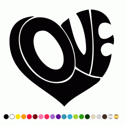 Stickers LOVE COEUR Stickers LOVE COEUR