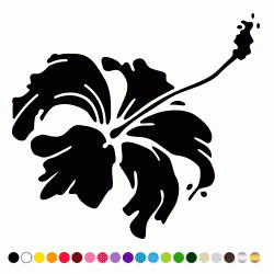 Stickers FLEUR HIBISCUS 4 Stickers FLEUR HIBISCUS 4