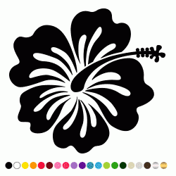 Stickers FLEUR HIBISCUS 7 Stickers FLEUR HIBISCUS 7