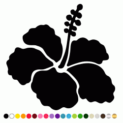 Stickers FLEUR HIBISCUS 8 Stickers FLEUR HIBISCUS 8