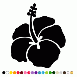 Stickers FLEUR HIBISCUS 9 Stickers FLEUR HIBISCUS 9