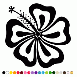 Stickers FLEUR HIBISCUS 11 Stickers FLEUR HIBISCUS 11