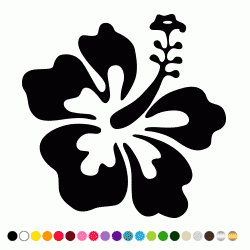Stickers FLEUR HIBISCUS 12 Stickers FLEUR HIBISCUS 12