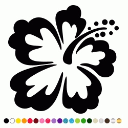 Stickers FLEUR HIBISCUS 13 Stickers FLEUR HIBISCUS 13