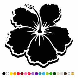 Stickers FLEUR HIBISCUS 14 Stickers FLEUR HIBISCUS 14