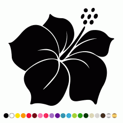 Stickers FLEUR HIBISCUS 18 Stickers FLEUR HIBISCUS 18