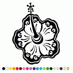 Stickers FLEUR HIBISCUS 20 Stickers FLEUR HIBISCUS 20