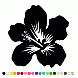Stickers FLEUR HIBISCUS 22 Stickers FLEUR HIBISCUS 22
