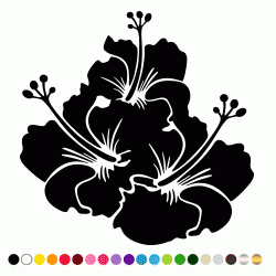 Stickers FLEUR HIBISCUS 23 Stickers FLEUR HIBISCUS 23