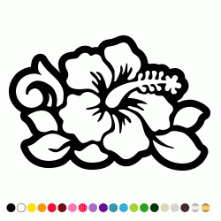 Stickers FLEUR HIBISCUS 26 Stickers FLEUR HIBISCUS 26