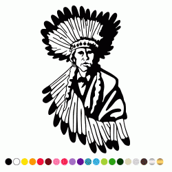 Stickers GRAND CHEF INDIEN Stickers GRAND CHEF INDIEN