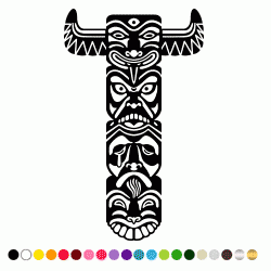 Stickers TOTEM INDIEN Stickers TOTEM INDIEN