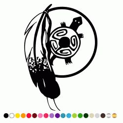 Stickers PLUME INDIEN 2 Stickers PLUME INDIEN 2