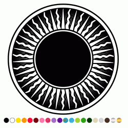 Stickers SOLEIL RAYONNANT ROYAL 2 Stickers SOLEIL RAYONNANT ROYAL 2