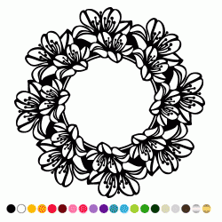 Stickers COURONNE DE FLEURS 2 Stickers COURONNE DE FLEURS 2