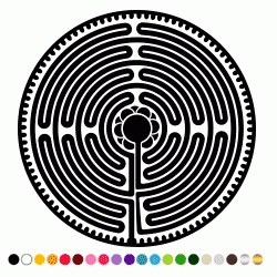 Stickers MANDALA LABYRINTHE Stickers MANDALA LABYRINTHE