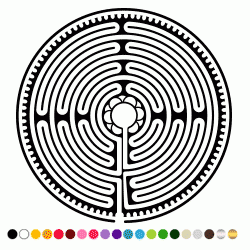 Stickers MANDALA LABYRINTHE 2 Stickers MANDALA LABYRINTHE 2